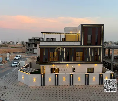 فيلا كورنر فاخرة للبيع في عجمان شامل التسجيل والكهرباء والمياه موقع مميز قريب من الشارع الرئيسي