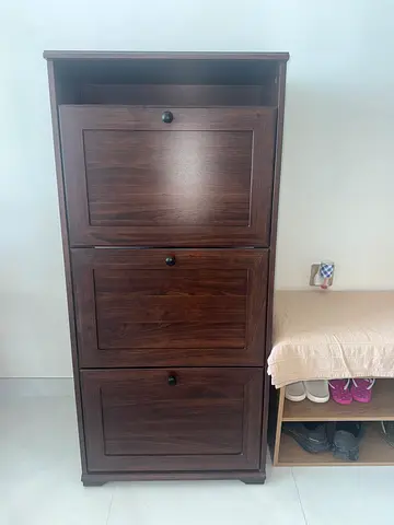 Brown Good-Quality Shoe Cabinet