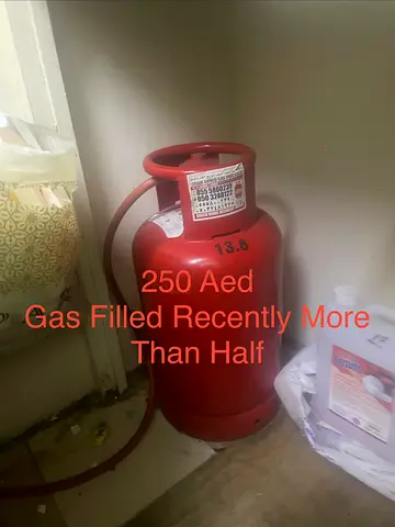 11 kg Red Gas Cylinder — Recently Filled, Over Half Full