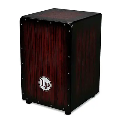LP Aspire Accent Cajon Dark Wood Streak Finish