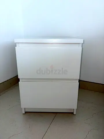 2-Drawer Bedside Chest – White IKEA