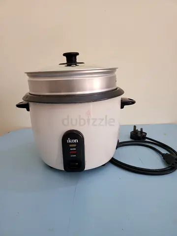 Rice Cooker Electric 1.5L with Steamer- Ikon Compact, White (perfect Working Condition)