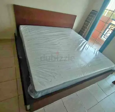 IKEA Malam king size 180×200cm bed frame with IKEA mattress and 2 big storage drawers underneath is