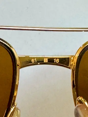 Cartier Original - Gold metal frame sunglasses (size 61-16) -
