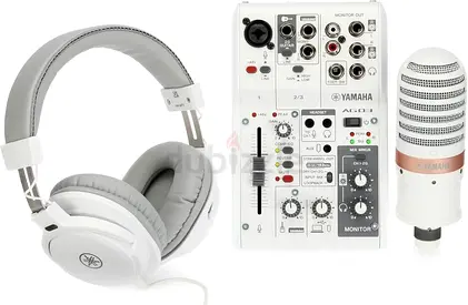 Yamaha AG03MK2 White Live Streaming Kit