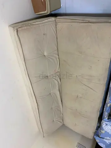 Used 2-seater beige fabric Sleeper sofa