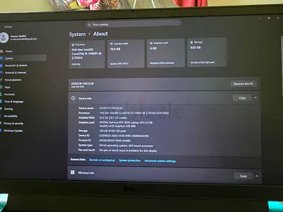 Dell Inspiron 15 Laptop i5-11400H | 16GB RAM | 1000GB SSD | RTX 3050