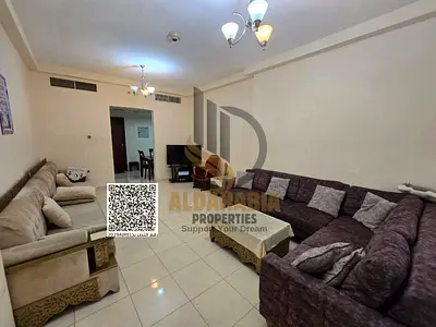 🏡 غرفة وصالة مفروشة للإيجار الشهري | 2 حمام | أبراج أورينت تاور – عجمان