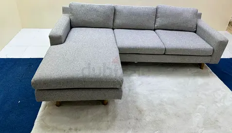 Like new condition west elm eddy lshape sofa