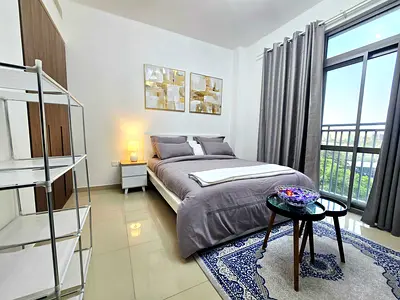 Cheapest full furnished studio in gated community
