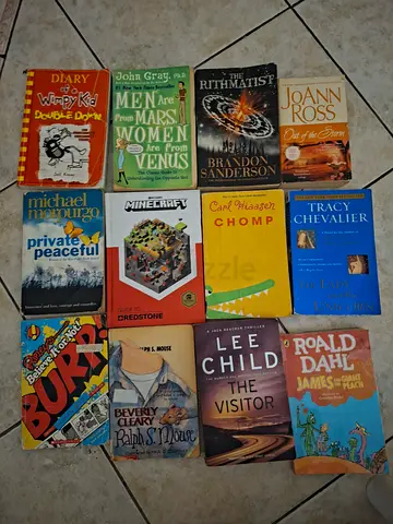 Mixed fiction and childrens book lot — 12 popular titles