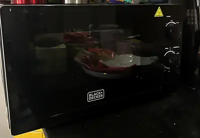 Black+microwaves - Good Working Condition