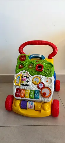 Baby Activity Walker with Musical Piano and Light-Up Buttons