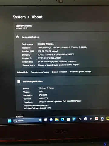 Acer nitro 5