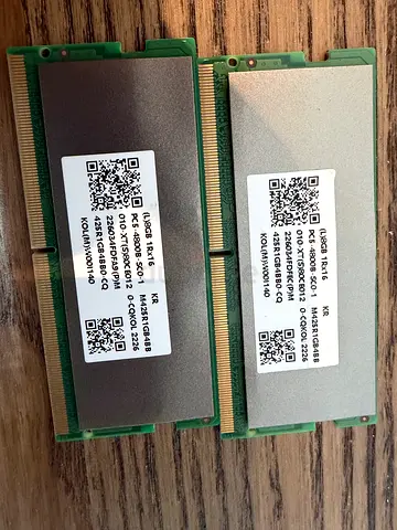 Samsung 16GB DDR5 Laptop RAM Pair (2x8GB) 4800MHz. Brand new, never used