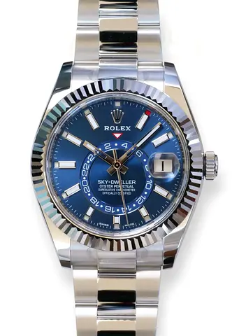 Mastercopy of Rolex Sky-Dweller Stainless Steel Blue Dial