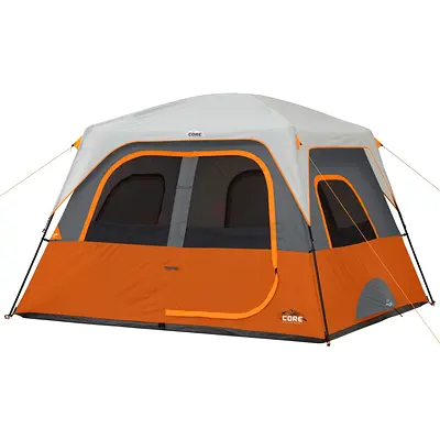 CORE 6 Person Straight Wall Cabin Tent | Outdoorlife.ae