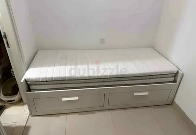 IKEA brimness daybed with 2 big storage drawers and 2 IKEA mattresses.