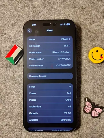 iPhone 16 Pro Max - 512GB - Graphite (Good Condition)