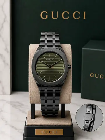 Gucci mens watch with box