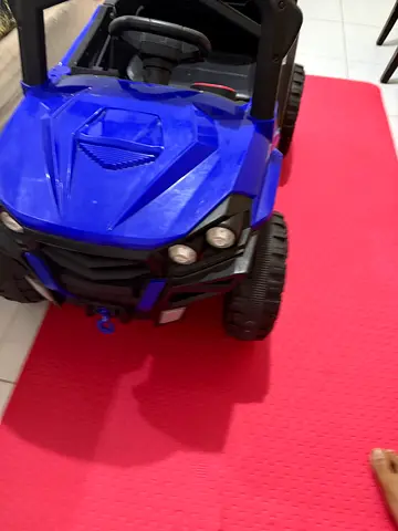 Kids Electric Ride-On Blue Off-Road Toy Car