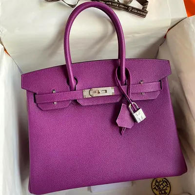 Hermes Birkin 30 Retourne In Anemone Epsom Calfskin