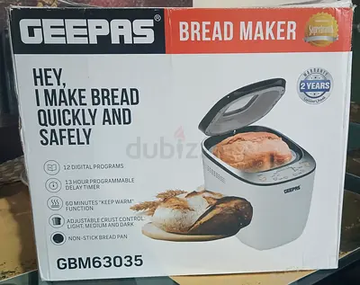 Geepas GBM63035 Bread Maker - 12 Programs