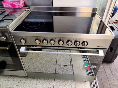 Bompani latest model full electric ceramic 5 hobs oven fan cooking range 90x60