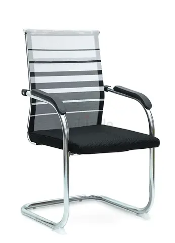 Mesh Visitor/Guest Office Chair with Chrome Cantilever Frame (4Quantity each at AED 65)