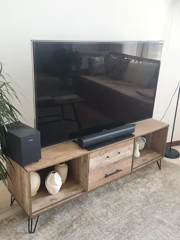 Samsung 55 inches LED TV with Philips sound bar and sub woofer