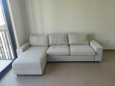 Ikea vimle beige color lshape sofabed with storage