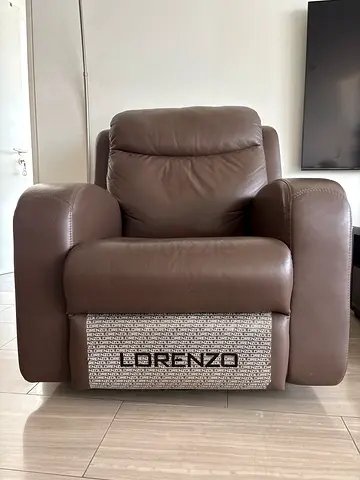 Two leather recliners from Lorenzo