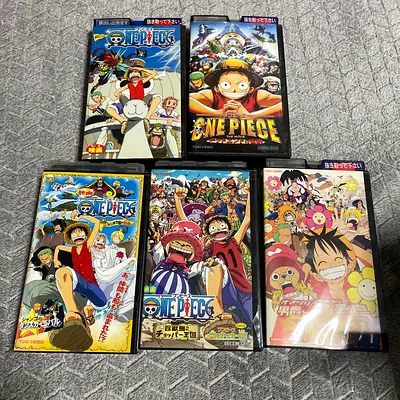 One Piece VHS Set - 5 Japanese Anime   Tapes