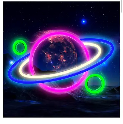 Neon Planet Wall Decor Light