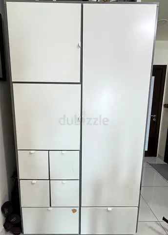 IKEA PAX-style Wardrobe / Armoire with Drawers - 178 x 122 x 59 cm (measurements shown)