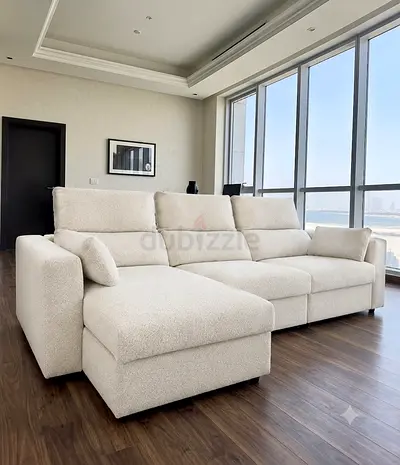 Brand new premium L-shape sofa bed with smart storage and adjustable headrests. ​Size: Width ~260-28