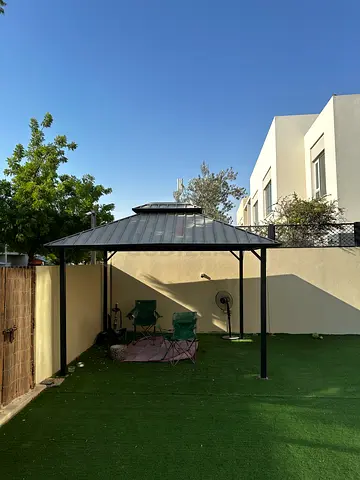 Steel garden gazebo / pergola with roof excellent condition