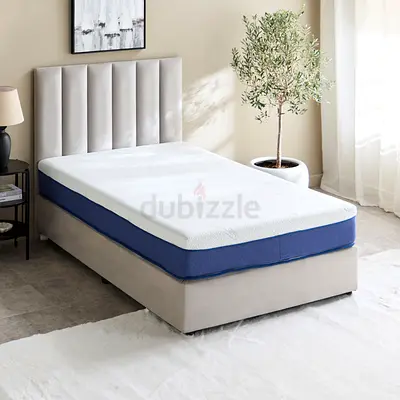 iSleepLuxe iCooltex Cool Gel Pro Visco Memory Foam Pocket Spring Mattress - 150x200x25 cm