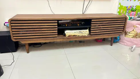 Mid-century Modern Wooden TV Console / Media Unit - Solid Wood