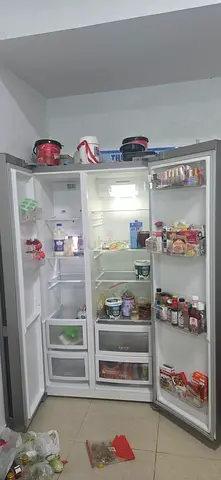 LG Large double-door refrigerator in good working condition
