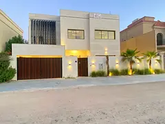 🏡✨ Luxury villa for rent in Al Rawda 1, Ajman, consisting of four bedrooms, a majlis, a large l