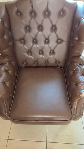 Faux leather chair