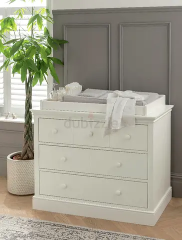 Mamas  Papas Oxford Wooden 6 Drawer Dresser  Baby Changing Unit