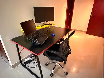 IKEA HUVUDSPELARE Gaming Desk / Office Desk + Monitor Stand (+ FREE Chair)