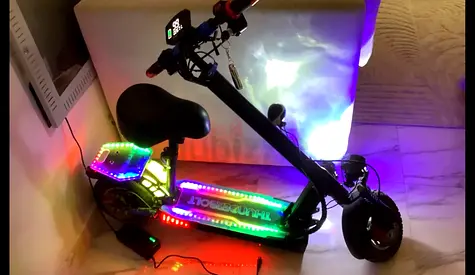 Electric scooter with seat