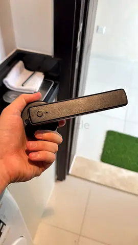 Modern Black Smart Door Handle Lock