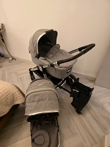 Mamas  Papas Stroller with Bassinet and Toddler Chair Attachment