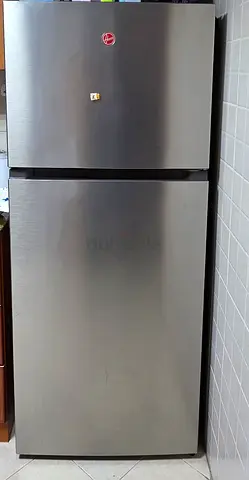 Hoover Top Freezer Refrigerator - Stainless Steel, Good Working Condition