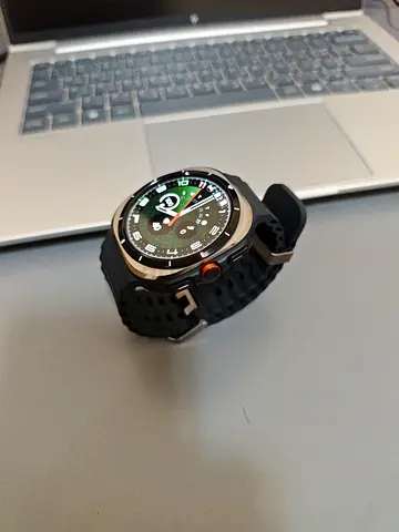 Original Samsung watch ultra in pristine condition with original box, accessories  stand.