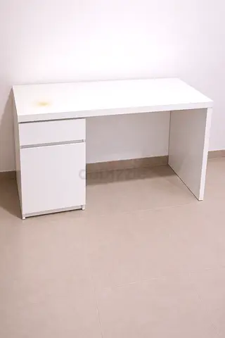 White IKEA desk with drawers - simple computer/work desk